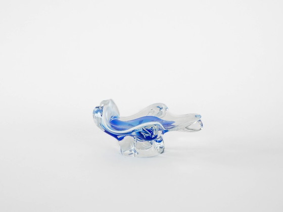 Image 1 of Bloemenschaal, Murano glas, Italiaans design, jaren 60, gemaakt in Italië