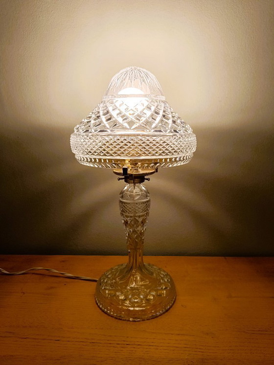 Image 1 of Cut glass lamp dating from the 1930s