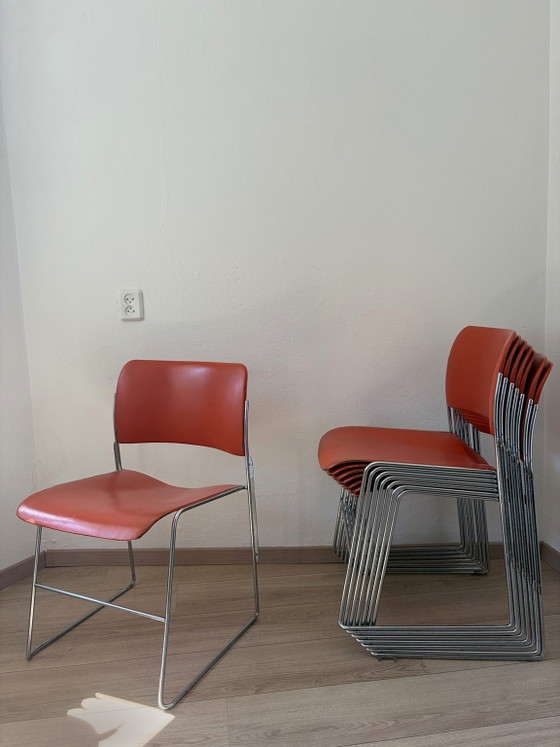 GF Business 40/4 1974 (8 sillas) – GF Business Furniture, Sillas de comedor, Metal, Chrome (photo 3 of 6)