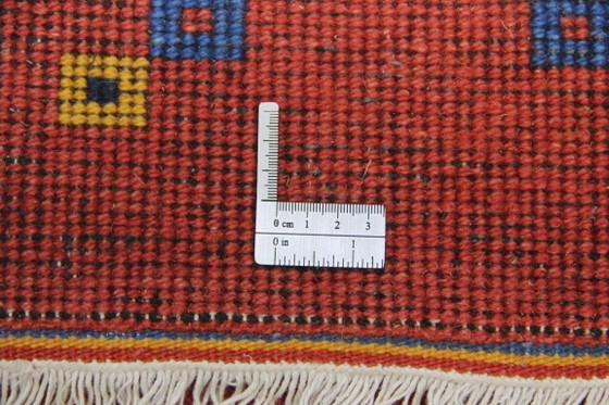 Image 1 of Origineel modern Indo Gabbeh wollen tapijt 300 x 80 cm, uitstekende staat.