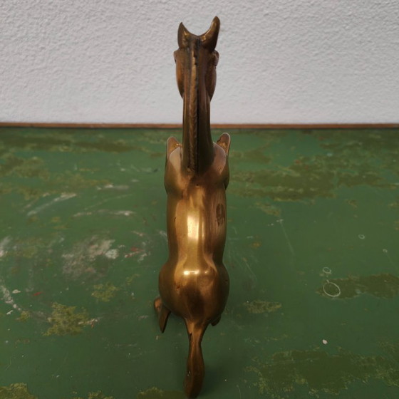 Image 1 of Statua d'ottone d'epoca, statua di cavallo in ottone