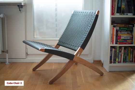 Image 1 of 2 zeer goed bewaard gebleven Cuba-stoelen (MG501, teak) van Carl Hansen & Søn