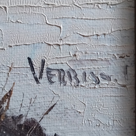 Image 1 of 2 tableaux Paysage flamand par Luc Verbist