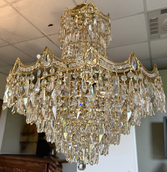 Image 1 of Beautiful Bohemian crystal chandelier