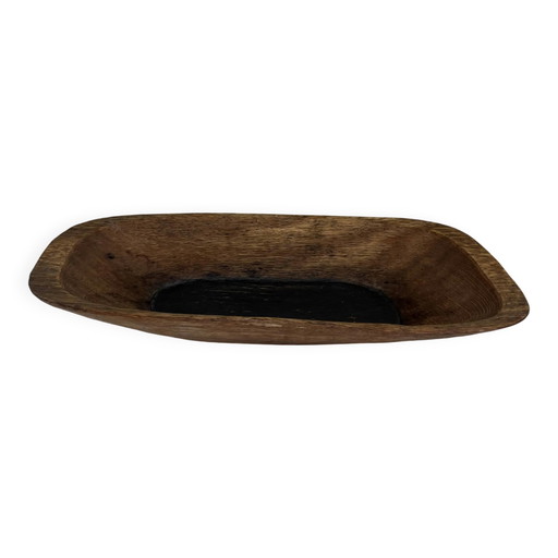 svuotatasche antico in legno intagliato