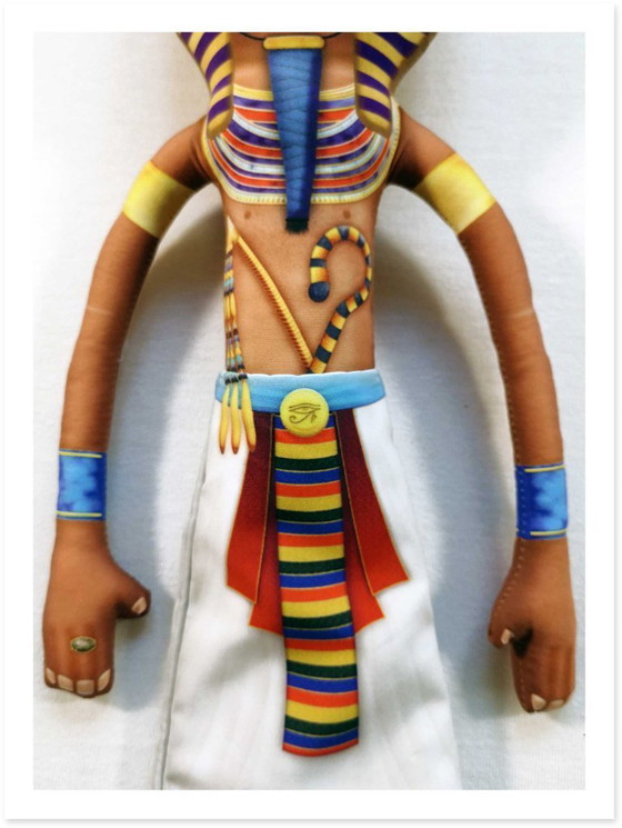 Image 1 of Tutankhamun Gift Decor | King Tut Pharaoh Figurine | Ancient Egypt Art Doll Collectible | Egyptian Home Decor