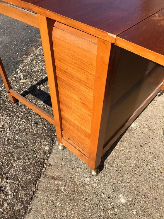 Uitschuifbare Eettafel & 2 Stoelen, jaren 60, Set van 3 – Eetkamerset (photo 11 of 11)