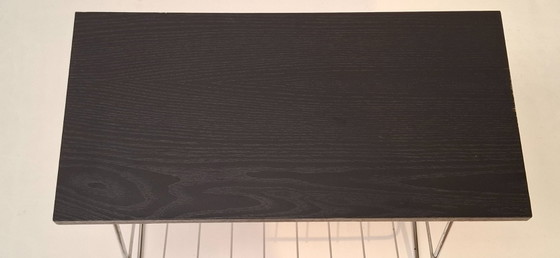 Tavolino vintage con portariviste integrato – Tavolini, Metal, Wood (photo 8 of 12)