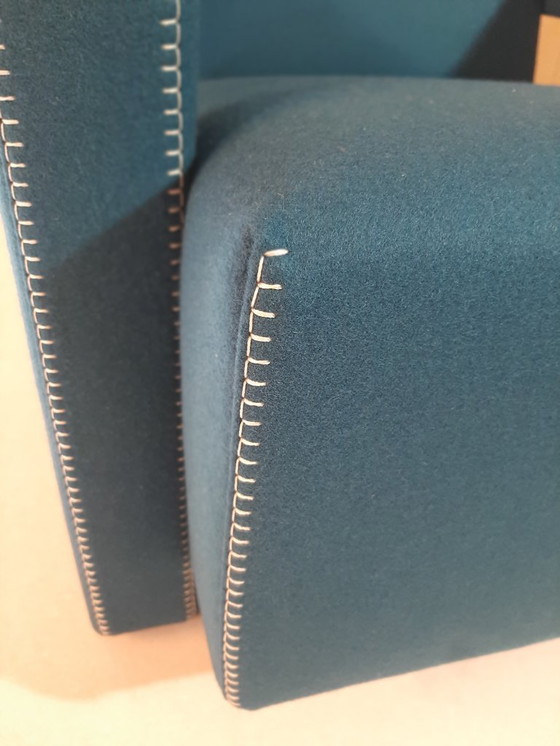 Image 1 of CASSINA 637 UTRECHT fauteuil (NIEUW, NOOIT GEBRUIKT) in 13L OTHANIO WOL met natuurlijke draadstiksels en paardenpunt