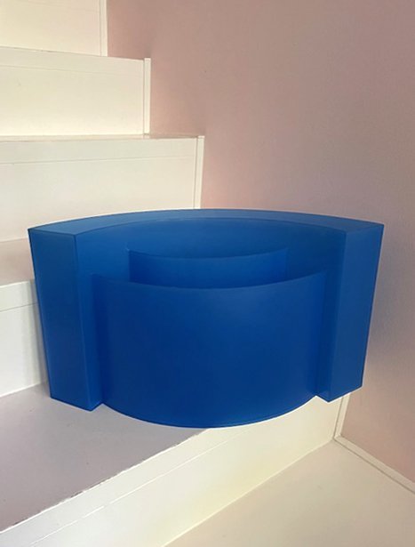 1991 Vintage Wave Magazine Rack - Design by Maier-Aichen for Authentics