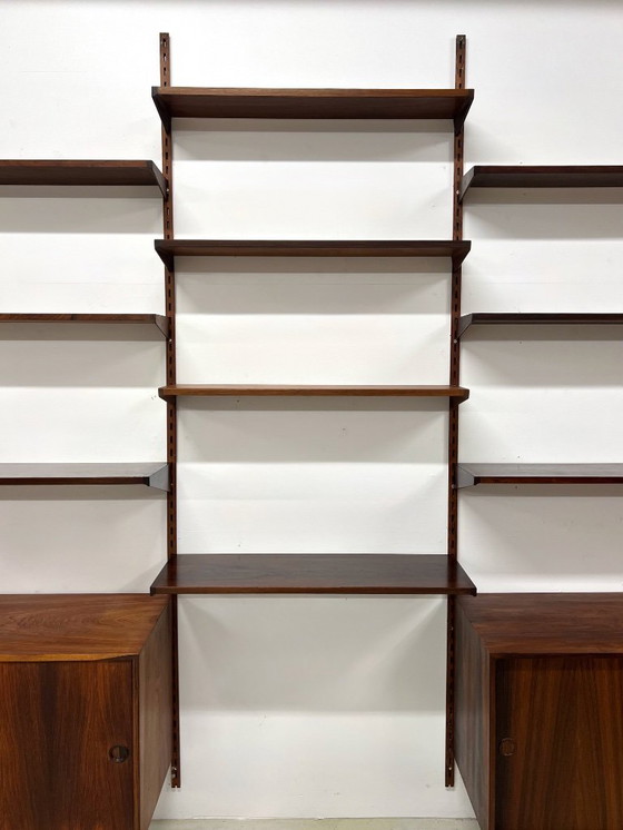 Image 1 of Sistema a parete modulare in palissandro di Kai Kristiansen per Feldballes