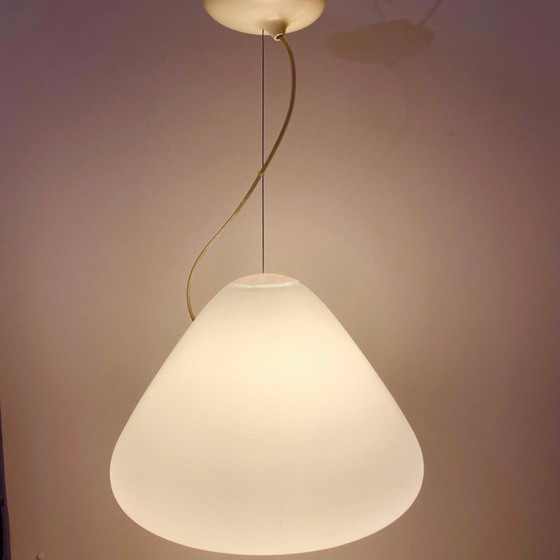 Image 1 of 1X Artemide Pendant "Capsule" by Ross Lovegrove, White Glass, 2010