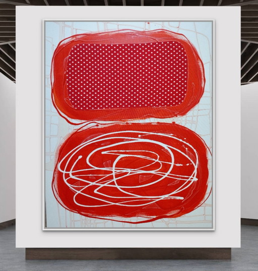 Abstract Composition XXL – schilderijen tekeningen, Canvas