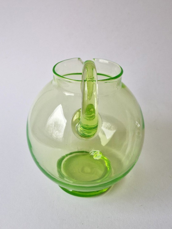 Image 1 of Kristalunie Maastricht - Water jug ​​"Global" by W.J. Rozendaal - 1932