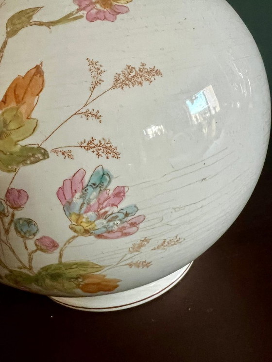 Image 1 of Porcelain and earthenware factory Ludwig Wessel Art Nouveau wash jug. Marked with Imperial Bonn and painted by hand.