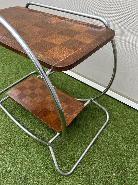 Image 1 of Art deco side table. 