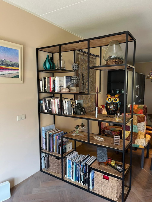 Home67 Shelf Cabinet Huub Wood 210cm