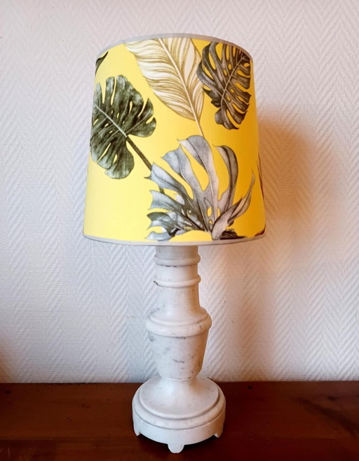 Lampe marbre et abat-jour sur mesure 