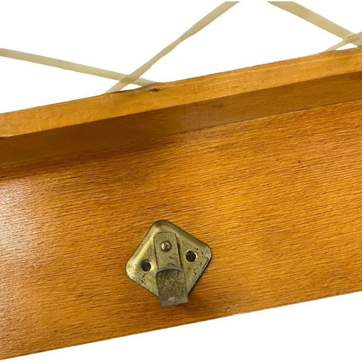 Perchero de pared Rudi Volket, Bruselas, mediados de siglo, Alemania, década de 1950