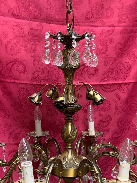 Kroonluchter – Crystal, Brass (photo 9 of 11)