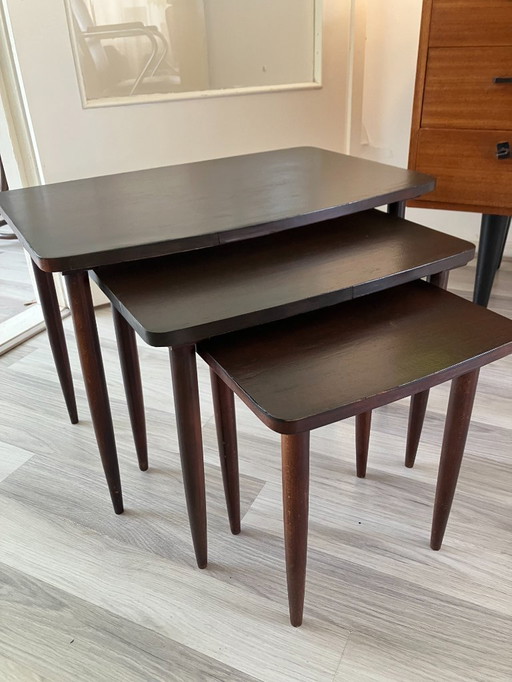 Sidetables set | mid-century teak | Danish design