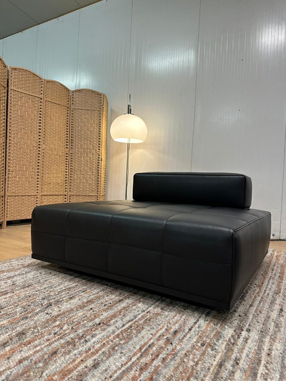 Minotti Lawrence Element Schwarzes Leder (2x), 2 Sitzer Sofas, Modern (Foto 11 von 19)