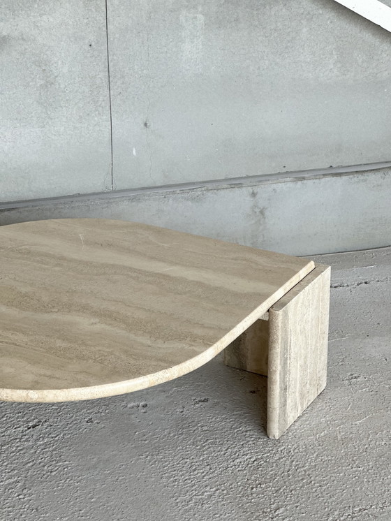 Image 1 of Vintage Travertine Coffee Table, 1980's
