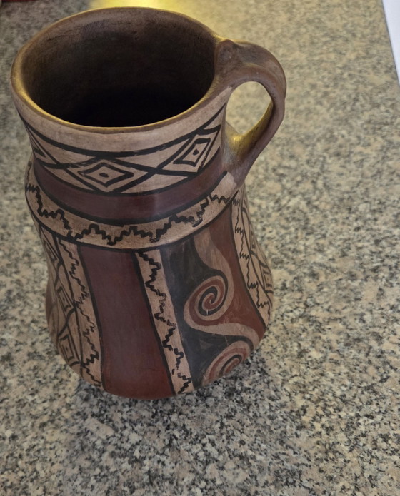 Image 1 of Ensemble de 8 répliques de poteries artisanales sud-américaines (CHILI) ARICA