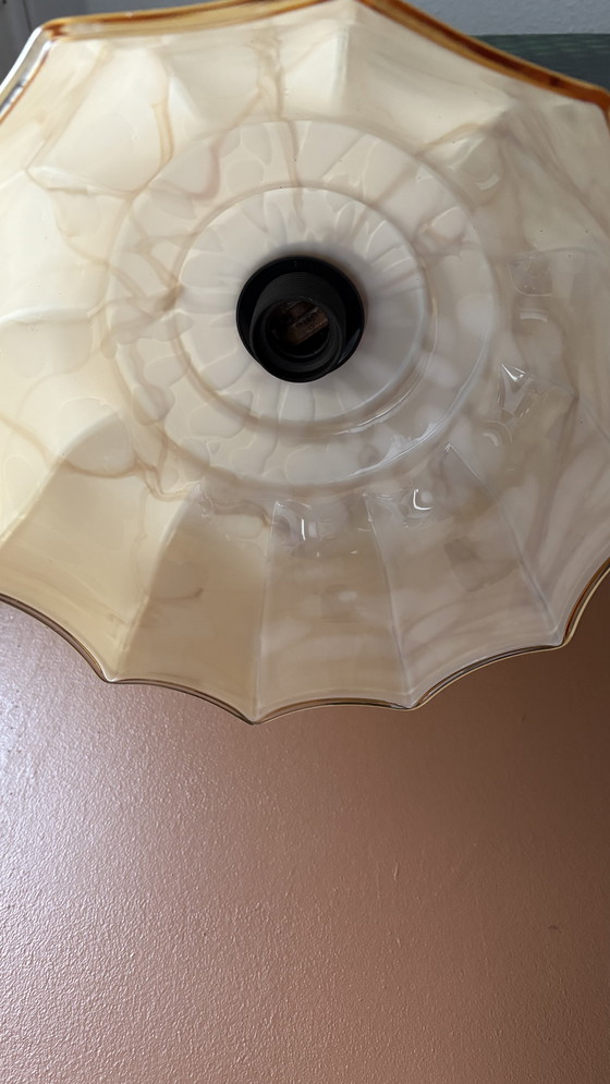 Image 1 of Art Deco Gemarmerde Hanglamp