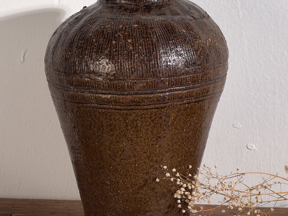 Small antique vase in dark tones (c.1900) #2 (photo 2 of 14)