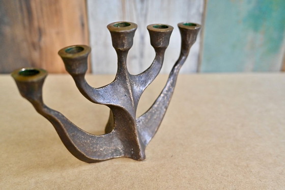 Image 1 of Horst Dalbeck - Brutalist candlesticks - 1960s - Guild of Crafts