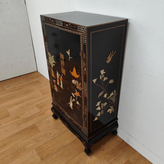Vintage Chinese bruidskast servieskast buffetkast Chinoise – Buffetkasten, Wood (photo 6 of 18)