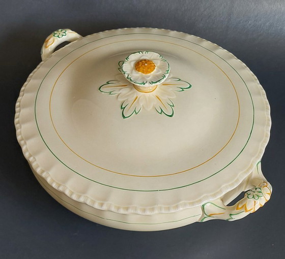 Image 1 of Engelse art-deco terrine met deksel