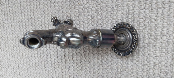 Image 1 of Robinet extérieur dragon couleur argent antique