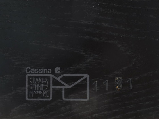 Image 1 of Tavolo in frassino tinto nero di Charles R. Mackintosh, edizione Cassina