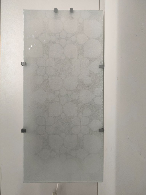 Applique murale Gyllen design Ikea vintage des années 90 blanc/blanc gris (design par Julia Treutiger)