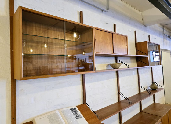 Image 1 of Poul Cadovius Royal System anni '60 Mid Century Teak anni '70 Sistema di mensole a parete