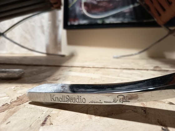 Image 1 of Sillones KNOLL Studio Barcelona (NUEVA Serie 2026) en piel natural (color coñac)