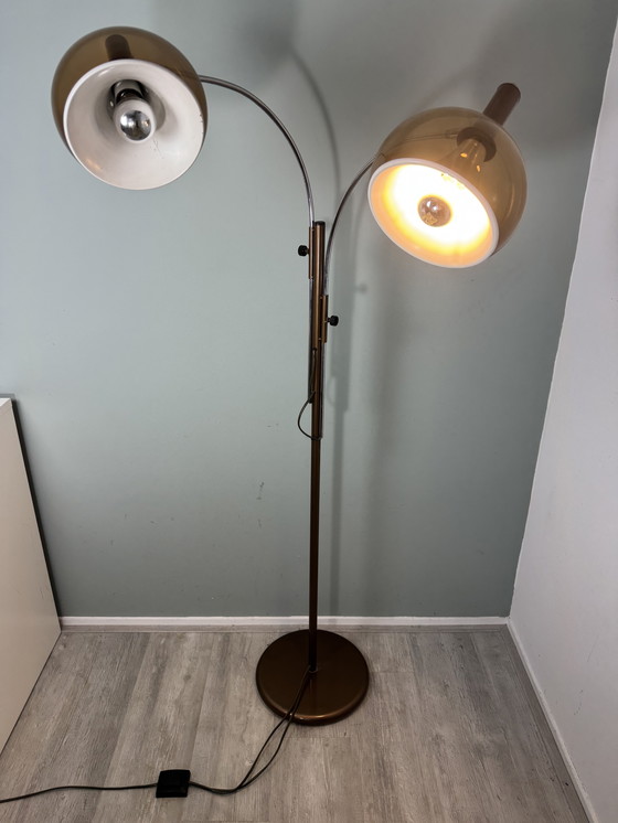 Image 1 of Vintage space age Dijkstra vloerlamp trompet Mushroom