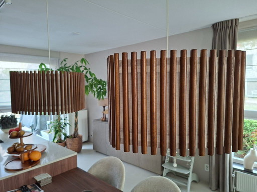 2 lámparas colgantes de roble Komorebi