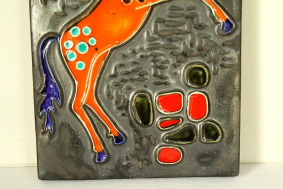 Ruscha Keramik Wall Panel – 'Pferd' (1960s/'70s) – Wall decoration, Ceramic (photo 4 of 11)