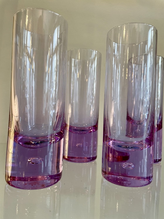 Image 1 of Mondgeblazen alexandriet kristallen longdrinkglazen