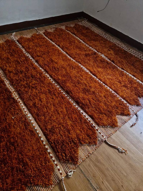 Tappeto marocchino intessuto a mano - Tappeto arancione intenso - Lana - 315 x 202 cm – Tappeti, Wool, Cotton (photo 5 of 8)