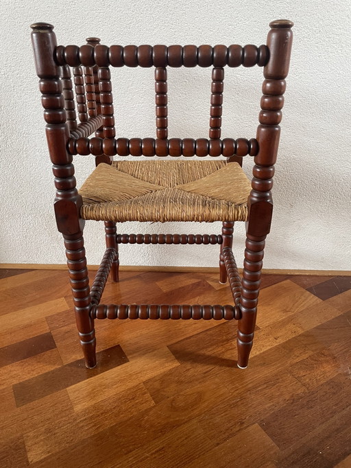 Bobbin corner chair