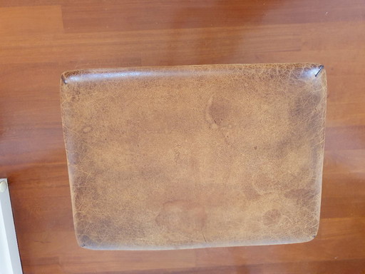 Hocker en cuir (rectangulaire)