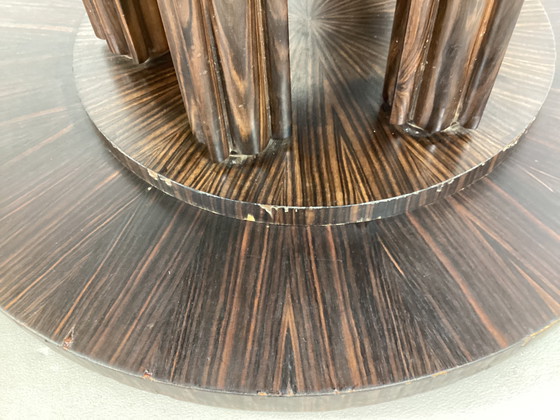 Image 1 of Rare Amsterdam School Art Deco rosewood table