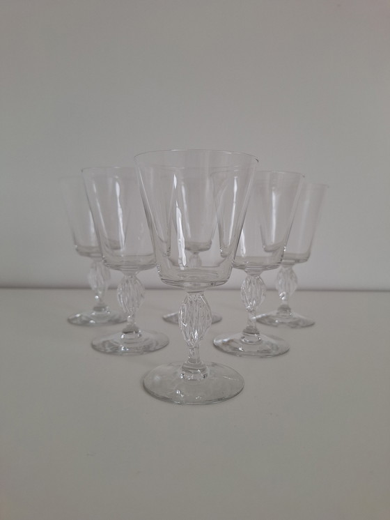 Image 1 of Verres Apéritif En Cristal Vintage