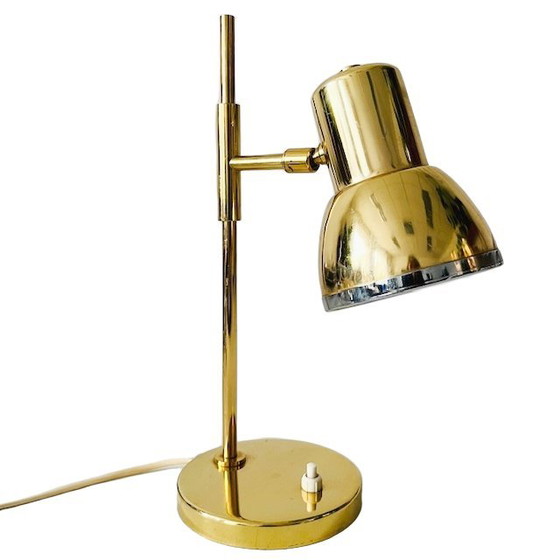 Image 1 of Lampe de table vintage S.A. Boulanger dorée du milieu du siècle, années 1970