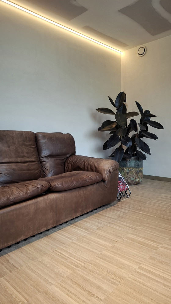Image 1 of Vintage Brunati leren sofa – jaren 70 design