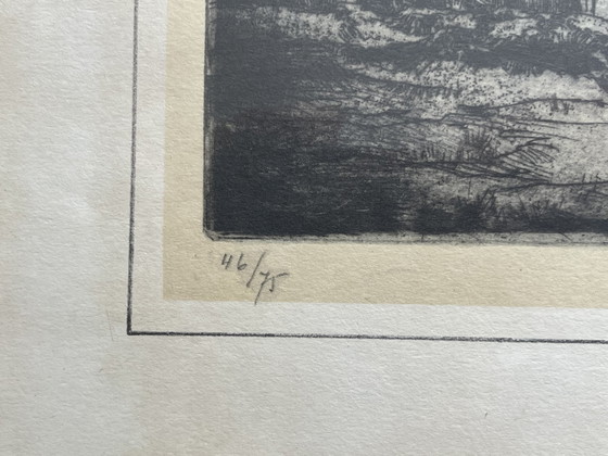 Image 1 of 4 etchings by Dirk Baksteen – signed and numbered